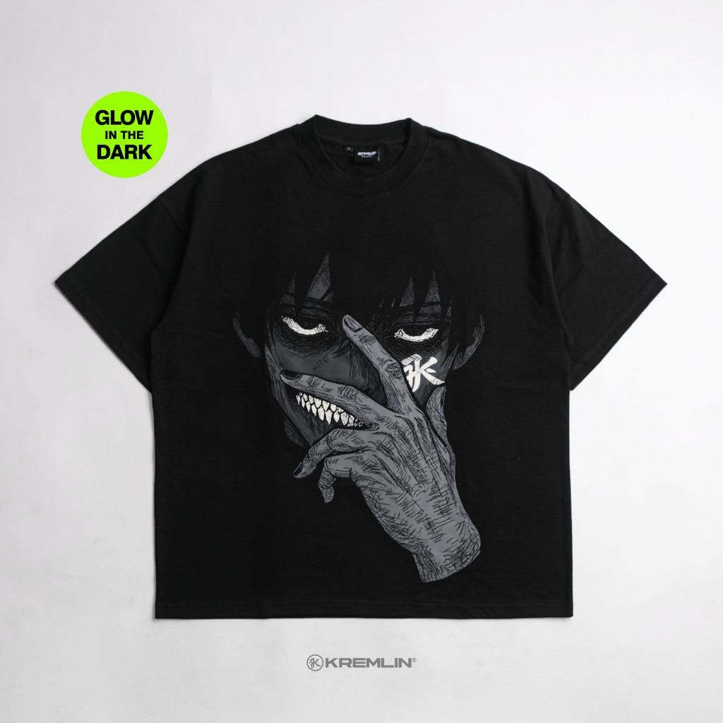KREMLIN T-Shirt BOXY OS Fit Glow in the Dark Black - Awake