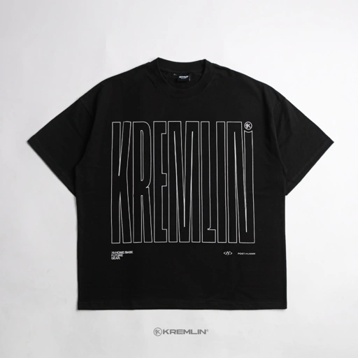 Image of KREMLIN T-Shirt BOXY OS Fit Black - ARMA