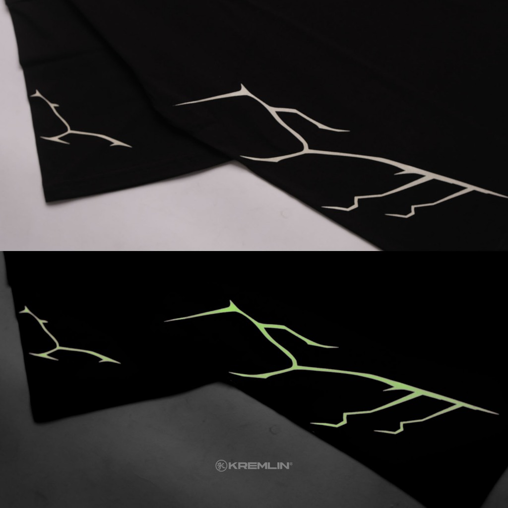 KREMLIN T-Shirt BOXY OS Fit Glow in the Dark Black - Level Up