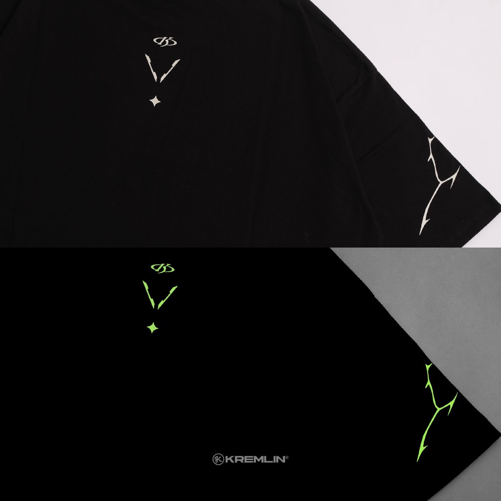 KREMLIN T-Shirt BOXY OS Fit Glow in the Dark Black - Level Up