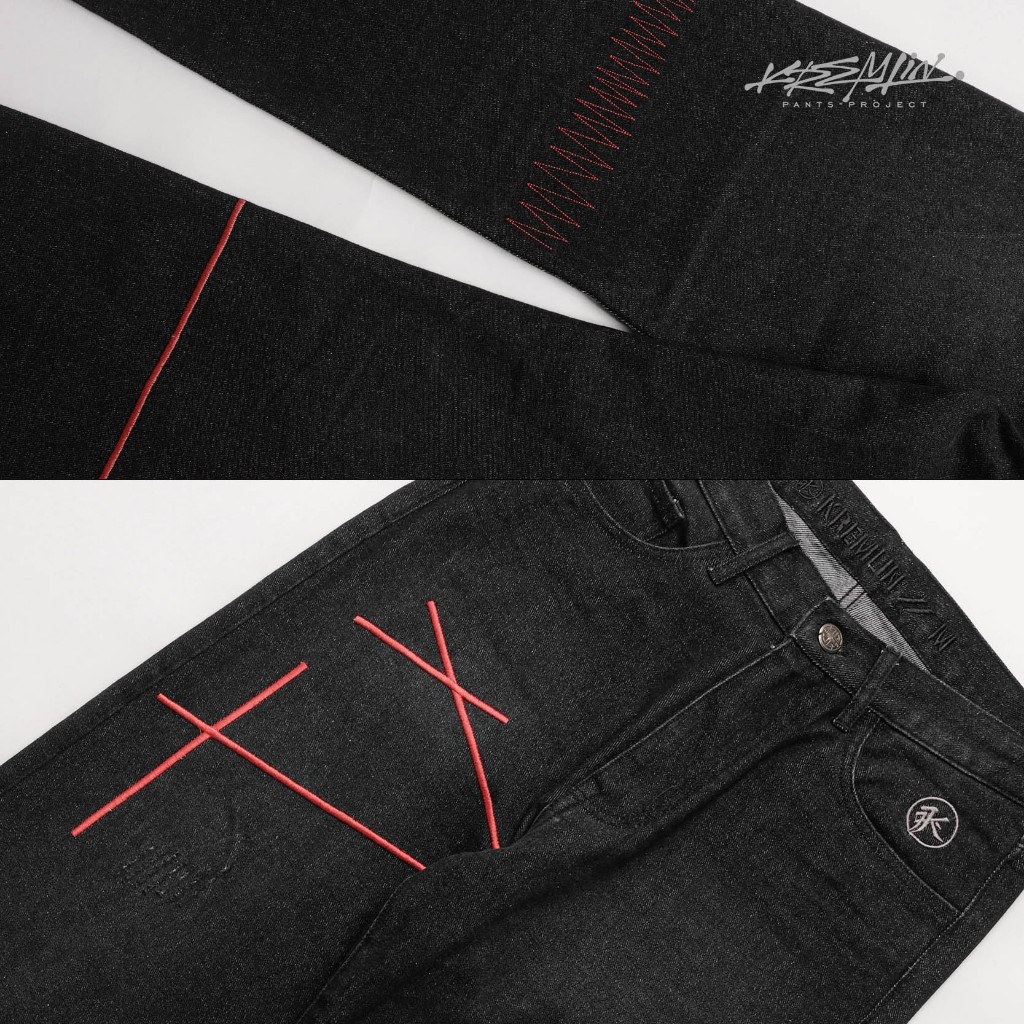 KREMLIN Celana Urban Jeans Denim Black Wash Premium - DAWN
