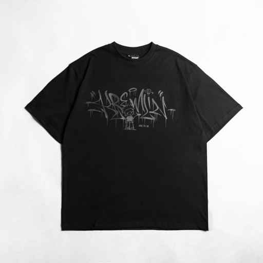 Image of KREMLIN T-Shirt Oversized Relaxed Fit Black HD - Meltdown