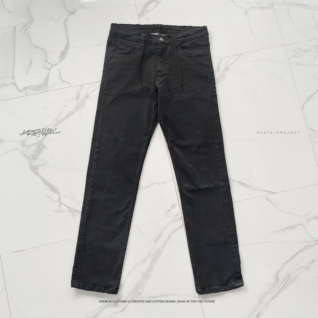 KREMLIN Celana Jeans Washing Dust Black Denim - IRON