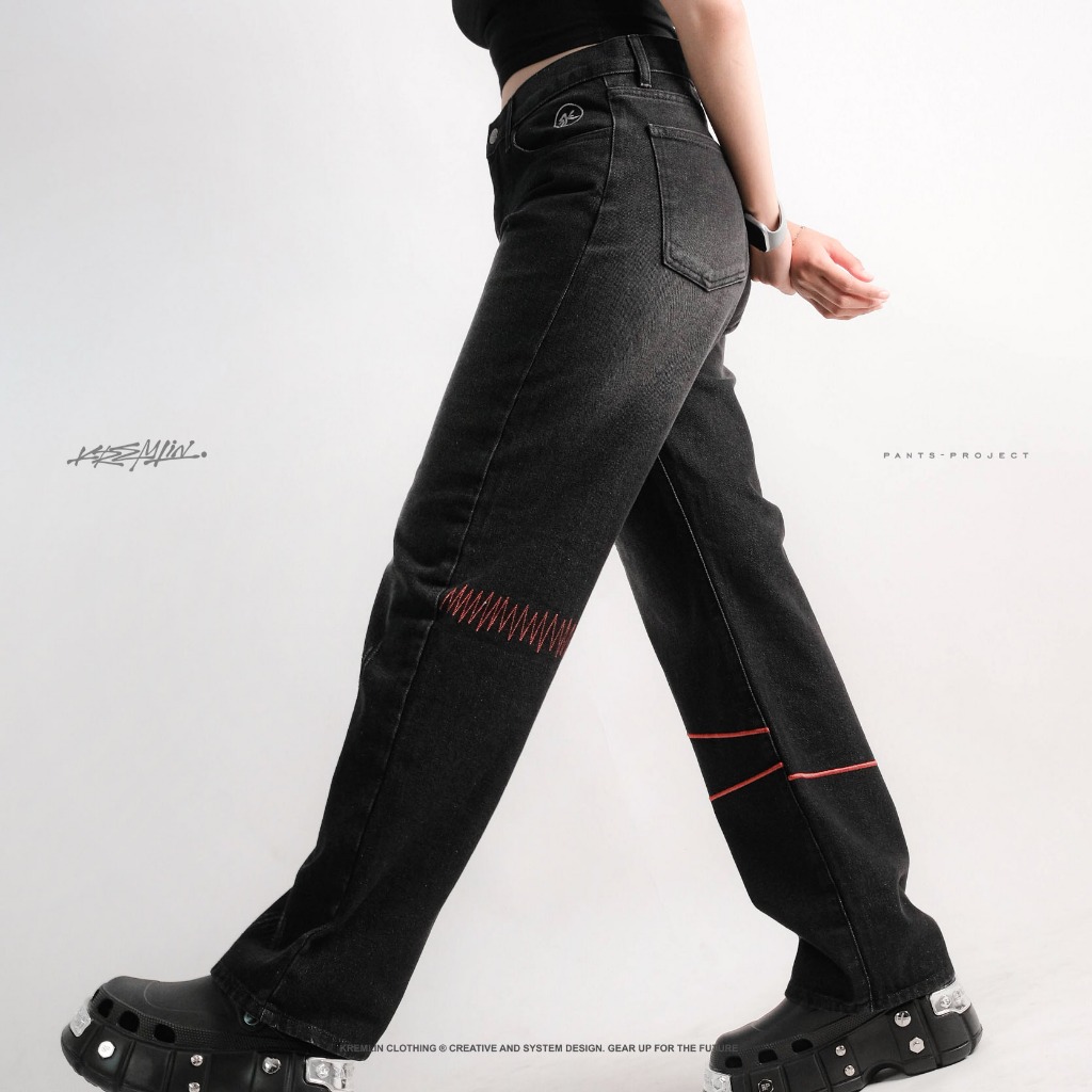KREMLIN Celana Urban Jeans Denim Black Wash Premium - DAWN