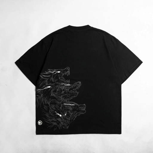 Image of KREMLIN T-Shirt Oversized Relaxed Fit Black Glow in the Dark - Chimera
