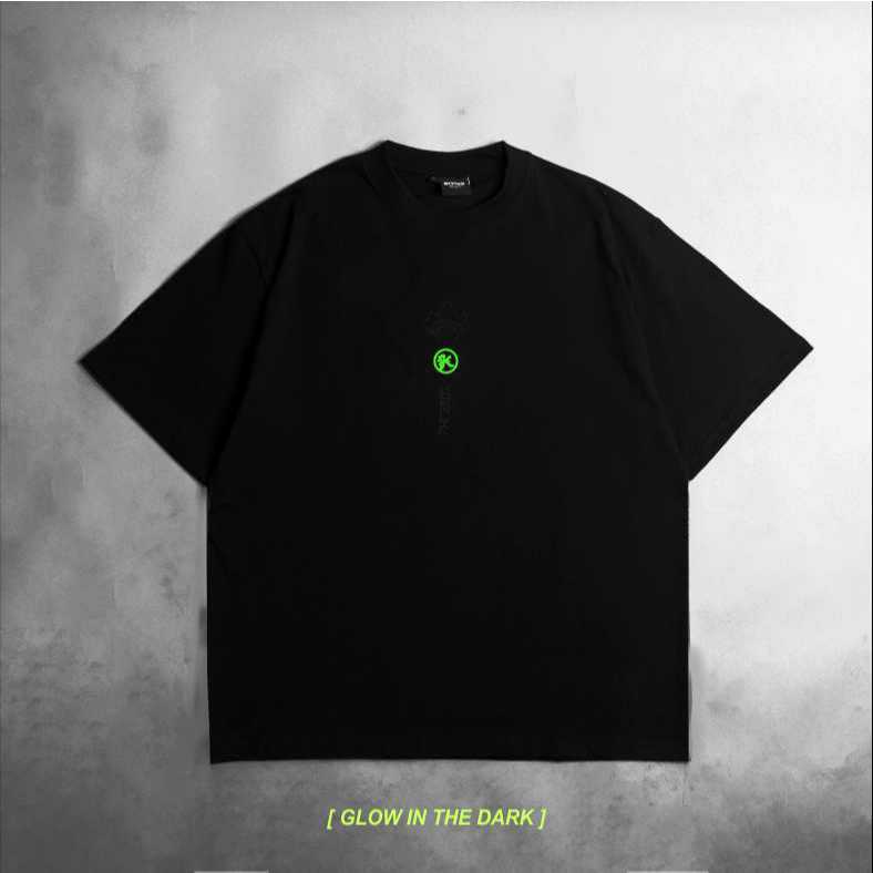KREMLIN T-Shirt Oversized Relaxed Fit Black Glow in the Dark - Chimera