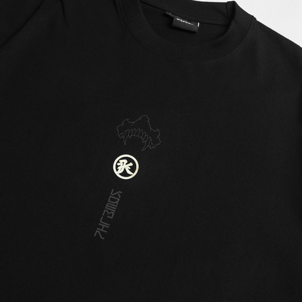 KREMLIN T-Shirt Oversized Relaxed Fit Black Glow in the Dark - Chimera