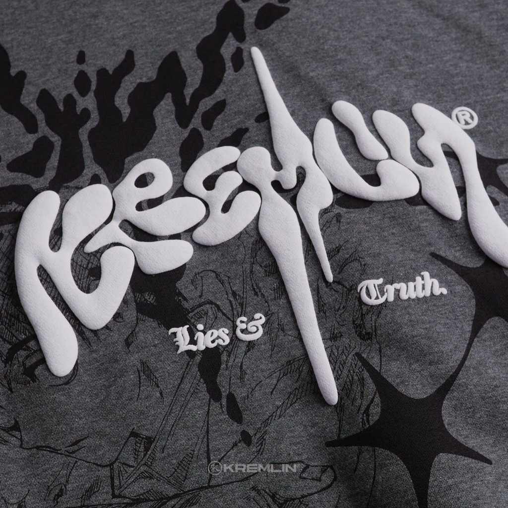 KREMLIN Pullover Hoodie Typo Graphic HD Puff - Mirage