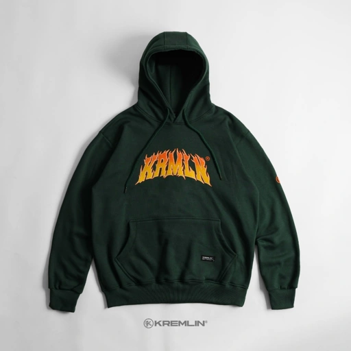 Image of KREMLIN Pullover Hoodie Typo Graphic HD Caviar - Gekido