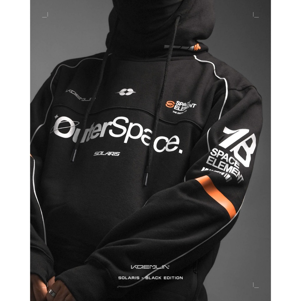 KREMLIN Pullover Hoodie Space Black Edition v.2 - Solaris Black