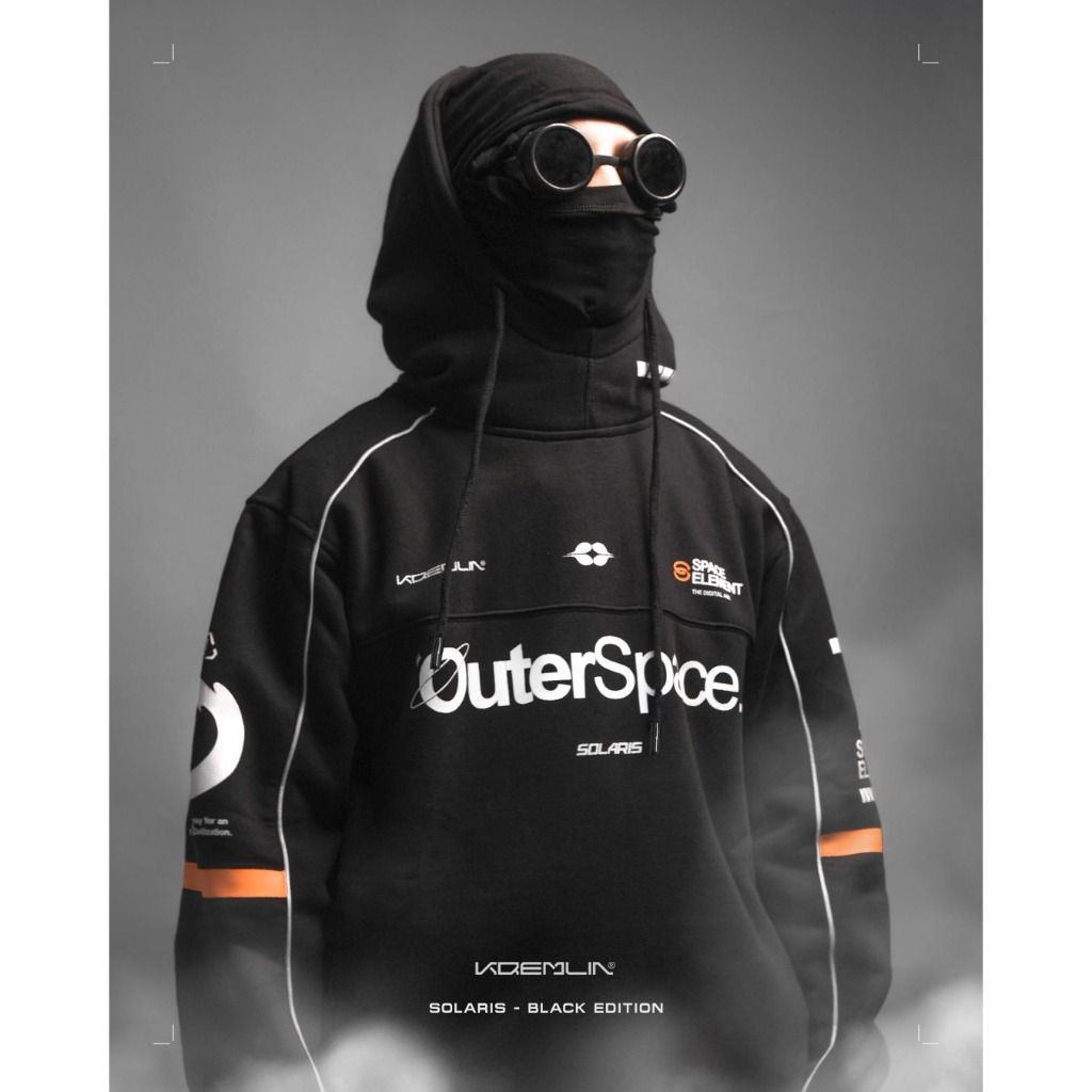 KREMLIN Pullover Hoodie Space Black Edition v.2 - Solaris Black