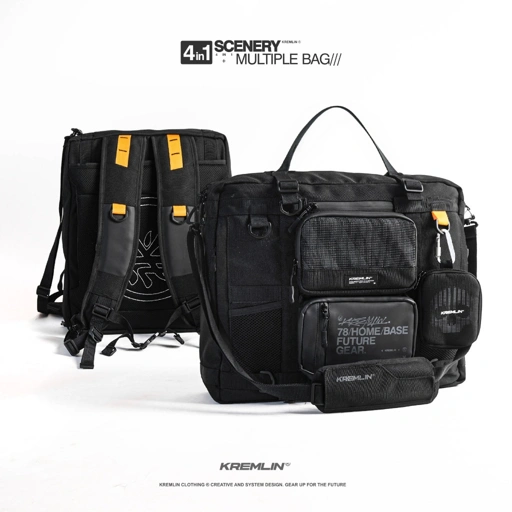 Image of KREMLIN Multiple Bag 4 in 1 Hand Totebag Backpack Slingbag - SCENERY