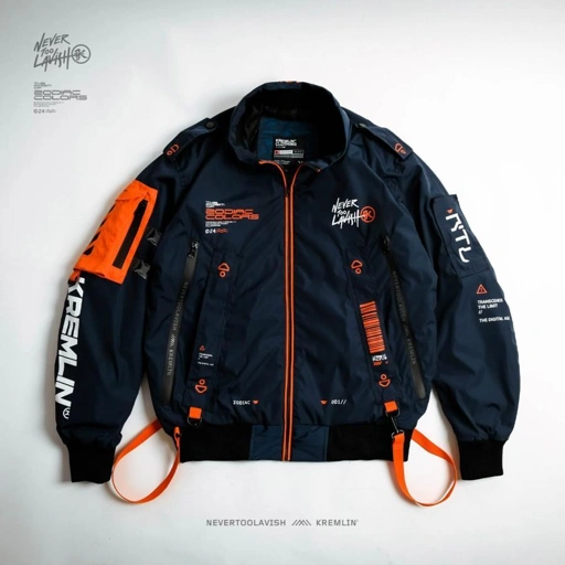 Image of KREMLIN x NEVERTOOLAVISH Bomber Jacket Zodiac Colors - AQUARIUS
