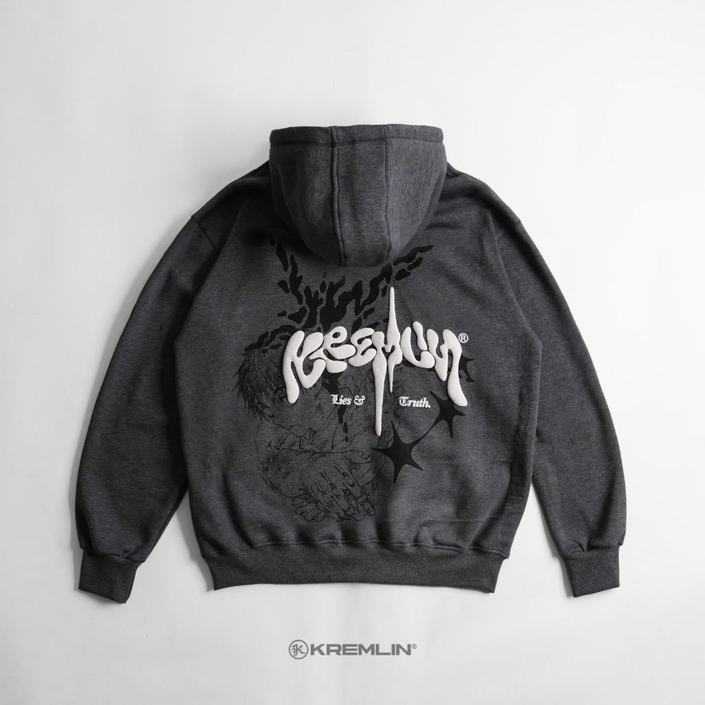 KREMLIN Pullover Hoodie Typo Graphic HD Puff - Mirage
