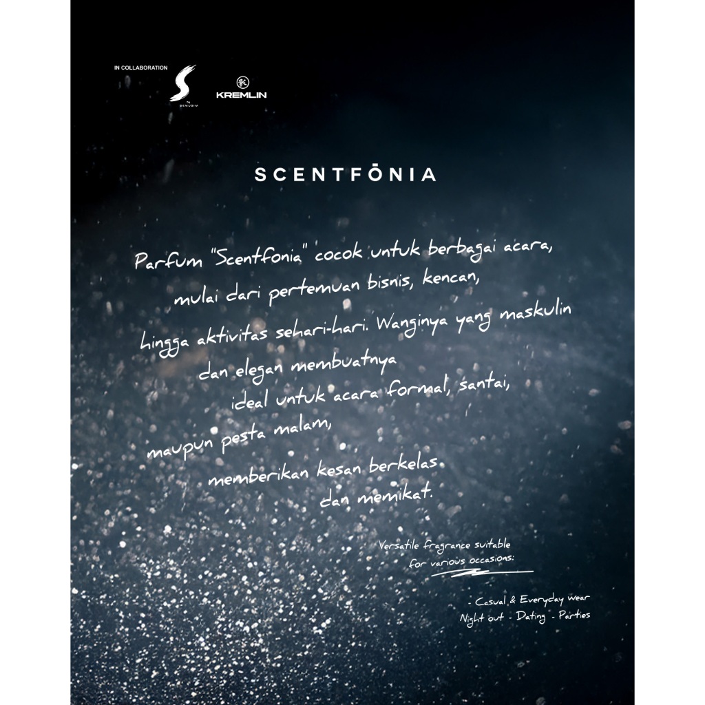 Parfume Kolaborasi S by Semusim X Kremlin "SCENTFONIA" EAU DE PARFUME 50 ML