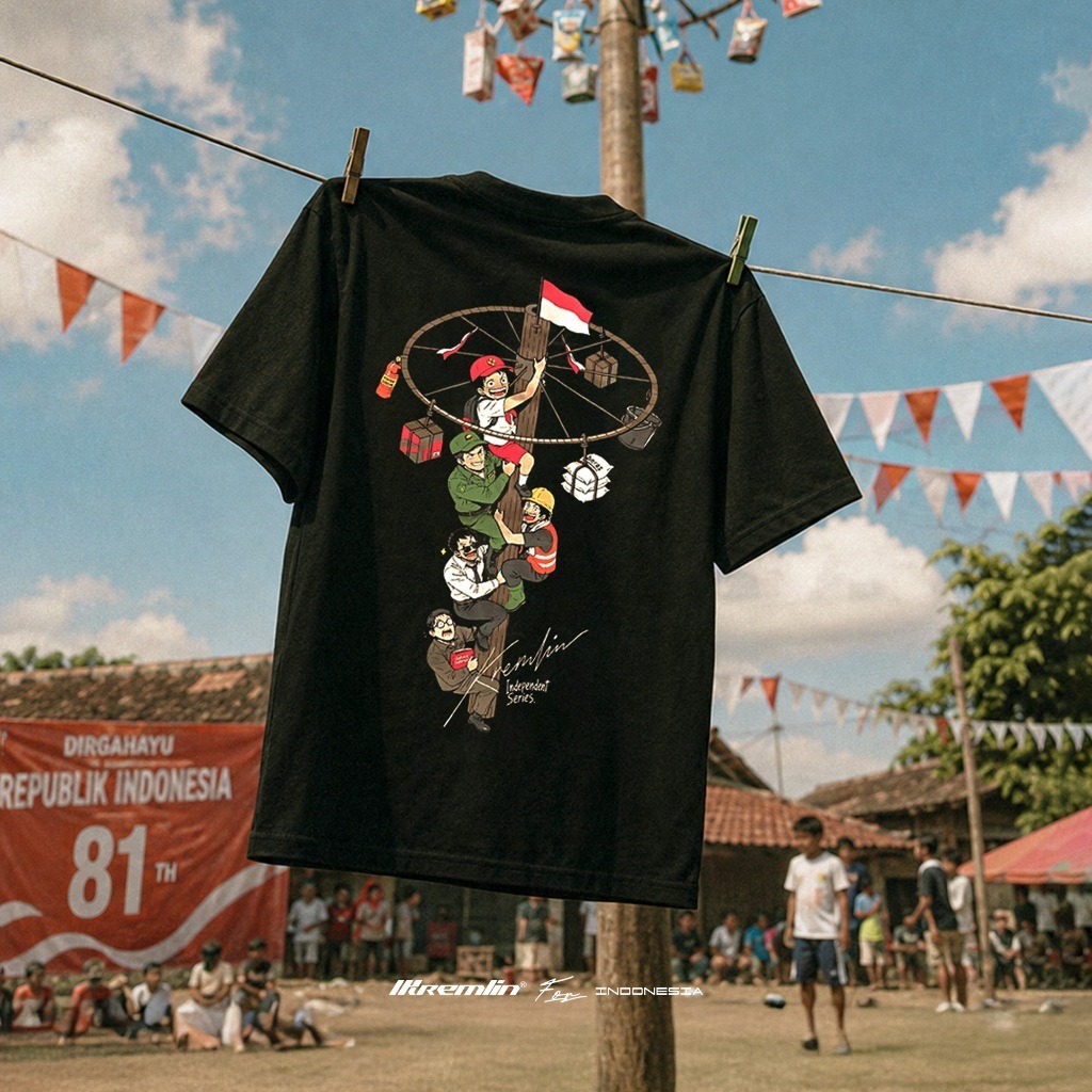 KREMLIN T-shirt Limited for Indonesia series - Black - FONDASI