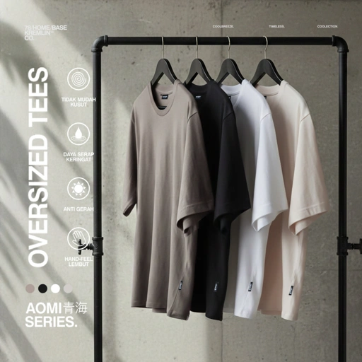 Image of KREMLIN Oversized T-shirt AOMI Series Coolbreeze - AISU