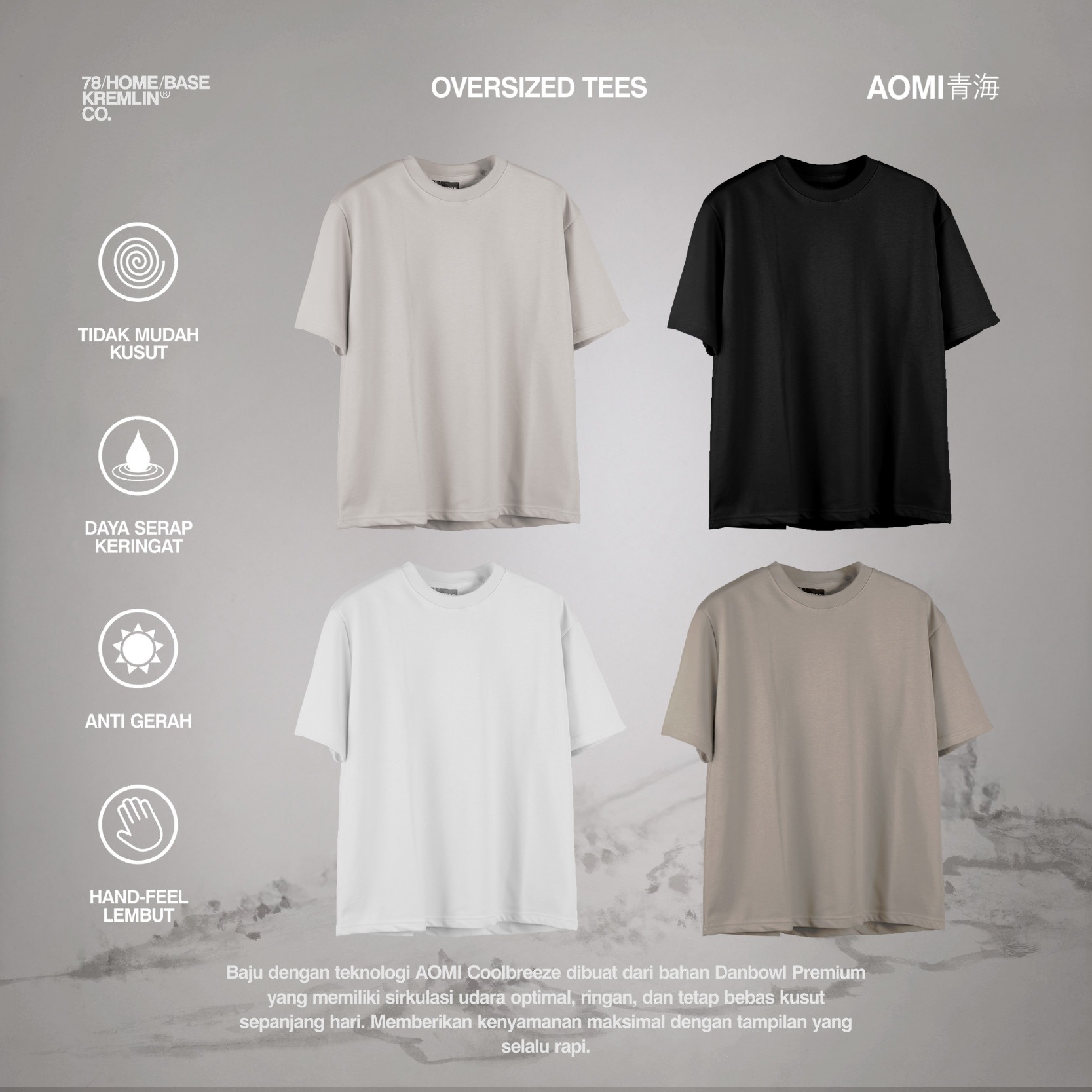 KREMLIN Oversized T-shirt AOMI Series Coolbreeze - AISU