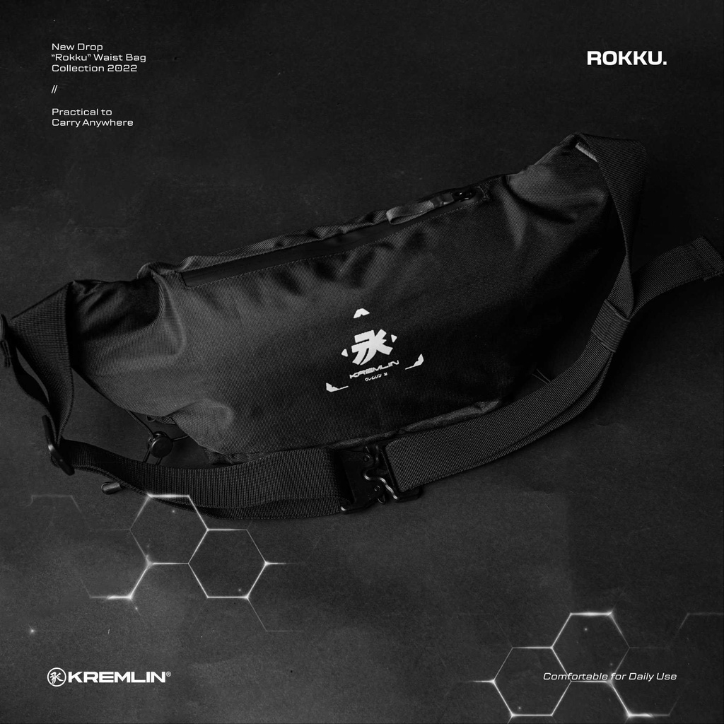 KREMLIN Waistbag Tas Pinggang Original - ROKKU