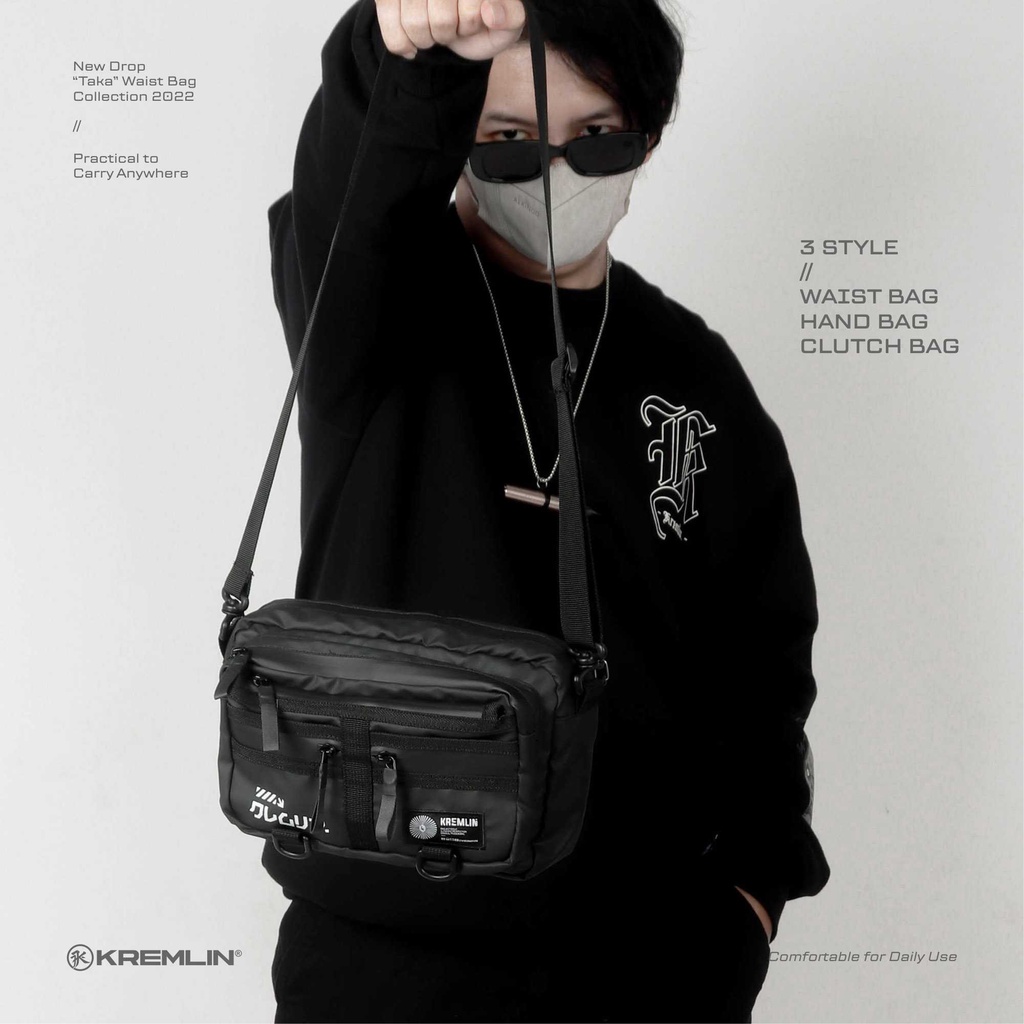 KREMLIN Waistbag Tas Pinggang 3 Style Original - TAKA
