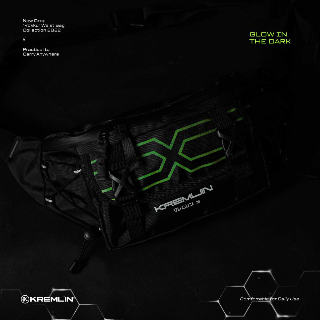 KREMLIN Waistbag Tas Pinggang Original - ROKKU