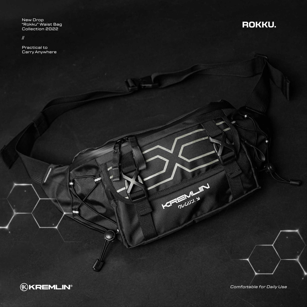 KREMLIN Waistbag Tas Pinggang Original - ROKKU
