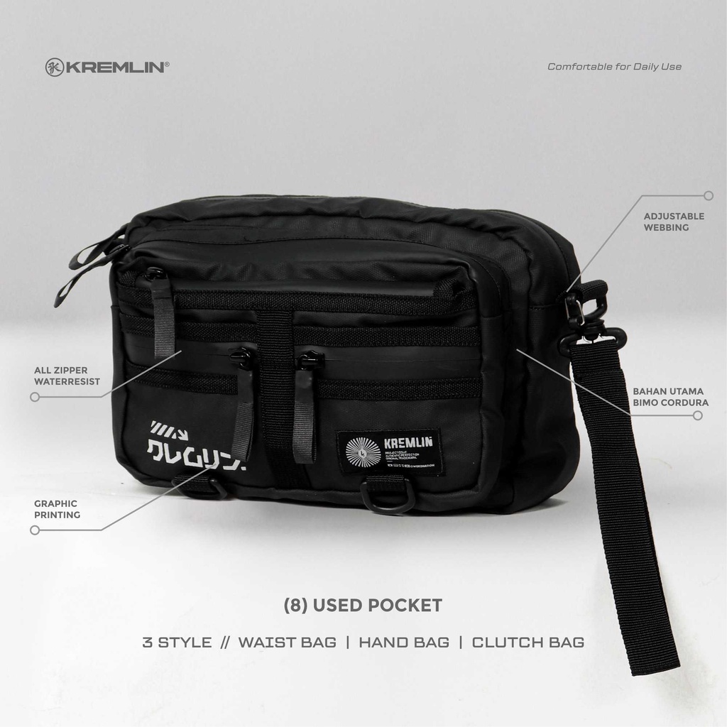 KREMLIN Waistbag Tas Pinggang 3 Style Original - TAKA