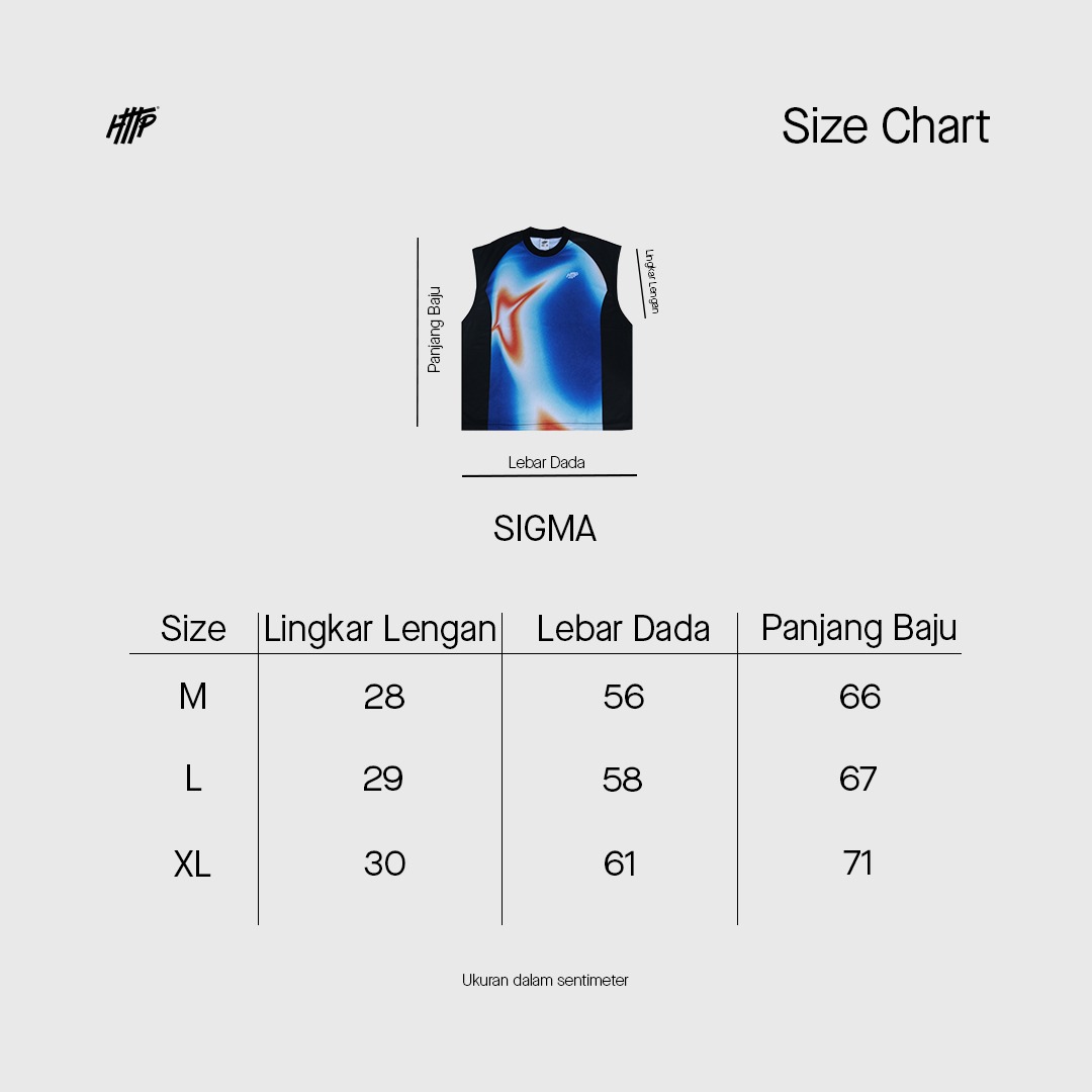 HTTP - Sigma - Jersey Singlet Pria Unisex Tanpa Lengan