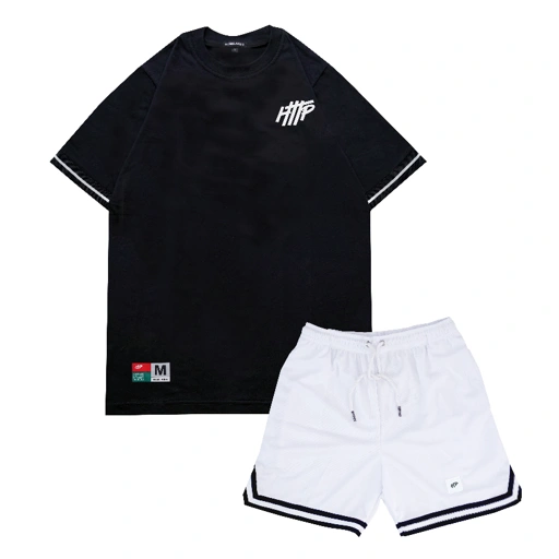 Image of HTTP - Stripe Black - Bundling T-Shirt Boardshort