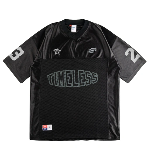 Image of HTTP - Leon -  Jersey Oversize Mesh Kaos Jersei Casual Pria Wanita Lengan Pendek Streetwear Unisex