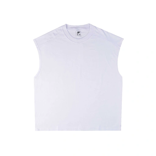 Image of HTTP - Fora Putih - Kaos Singlet Polos Tanpa Lengan Washed Oversized Putih