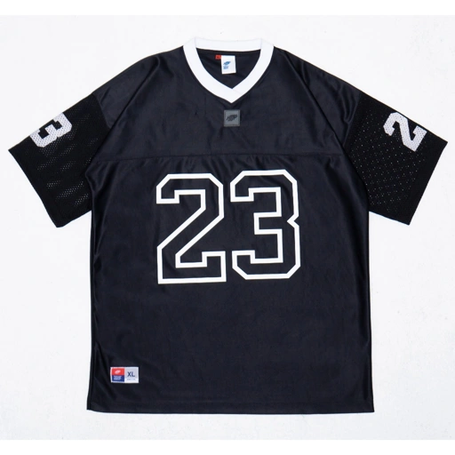 Image of HTTP - Hitam - Jersey American Football Series Atasan Pria Wanita Hitam - Sport