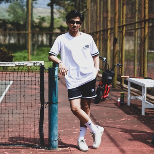 Image of HTTP - Stripe White - Kaos Pendek T shirt pria wanita baju polos