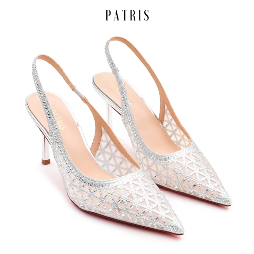 Image of PATRIS Nahla Privee Mules Wanita Heels / Hak 8 Cm