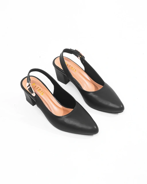 Image of PATRIS Lenora Mules Heels Wanita / Slingback Hak 5 Cm