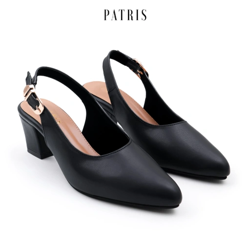 Image of PATRIS Lenora Mules Heels Wanita / Slingback Hak 5 Cm