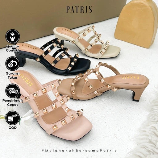Image of PATRIS Amanda Sandal Wanita Heels / Hak 7 Cm