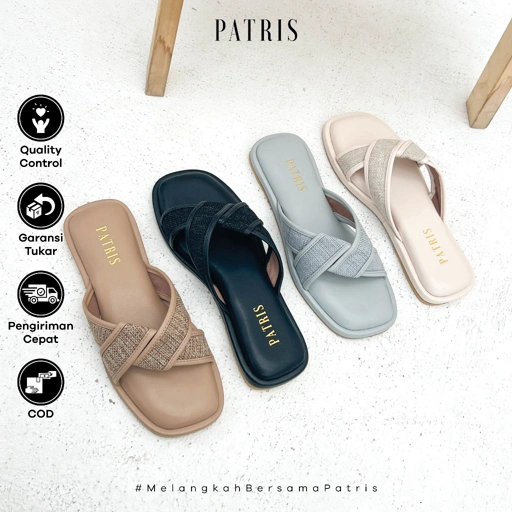 Image of PATRIS Velica Sandal Wanita Flat / Teplek