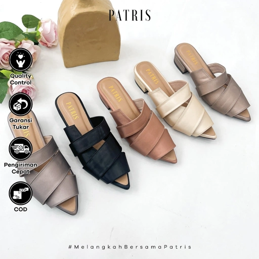 Image of PATRIS Priscila Mules Wanita Heels / Hak 3 Cm