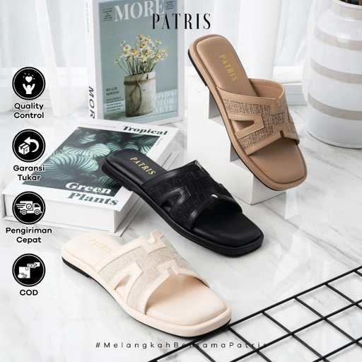 Image of PATRIS Ava Sandal Wanita Flat / Teplek