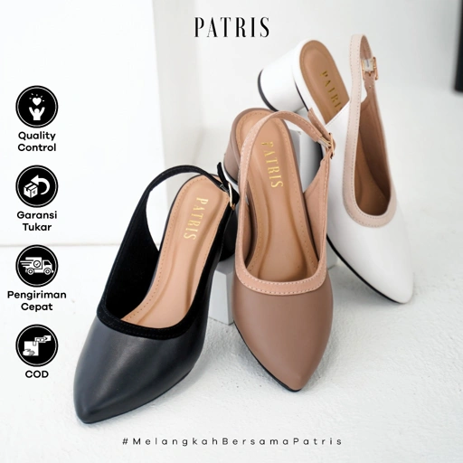 Image of PATRIS Arsyana Mules Wanita Heels / Hak 5 Cm