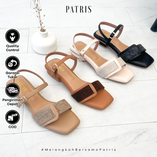 Image of PATRIS Milea Sandal Wanita Heels / Hak 3 Cm