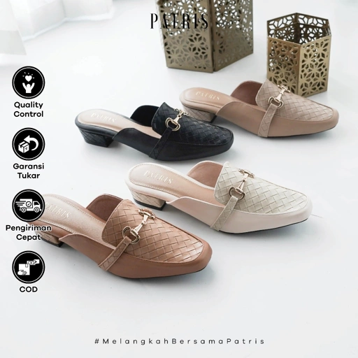 Image of PATRIS London Mules Wanita Heels / Hak 3 Cm