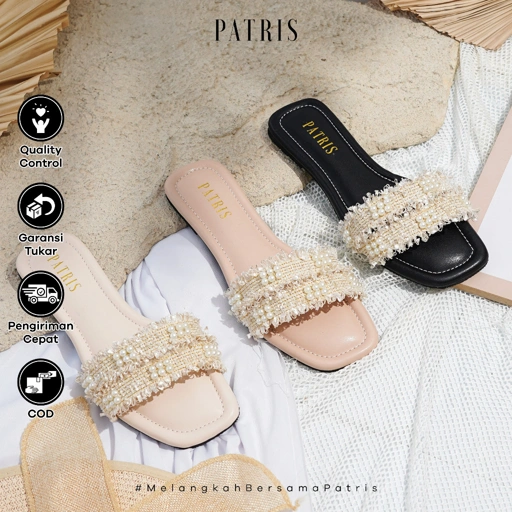 Image of PATRIS Ravinia Sandal Wanita Flat / Teplek