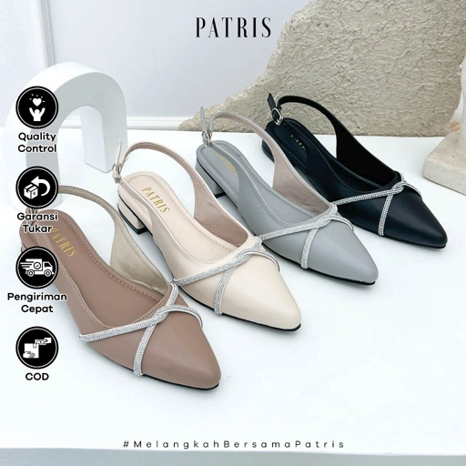 Image of PATRIS Magie Mules Wanita Heels / Hak 3 Cm