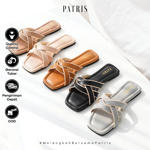 Image of PATRIS Marcheline Sandal Wanita Flat / Teplek