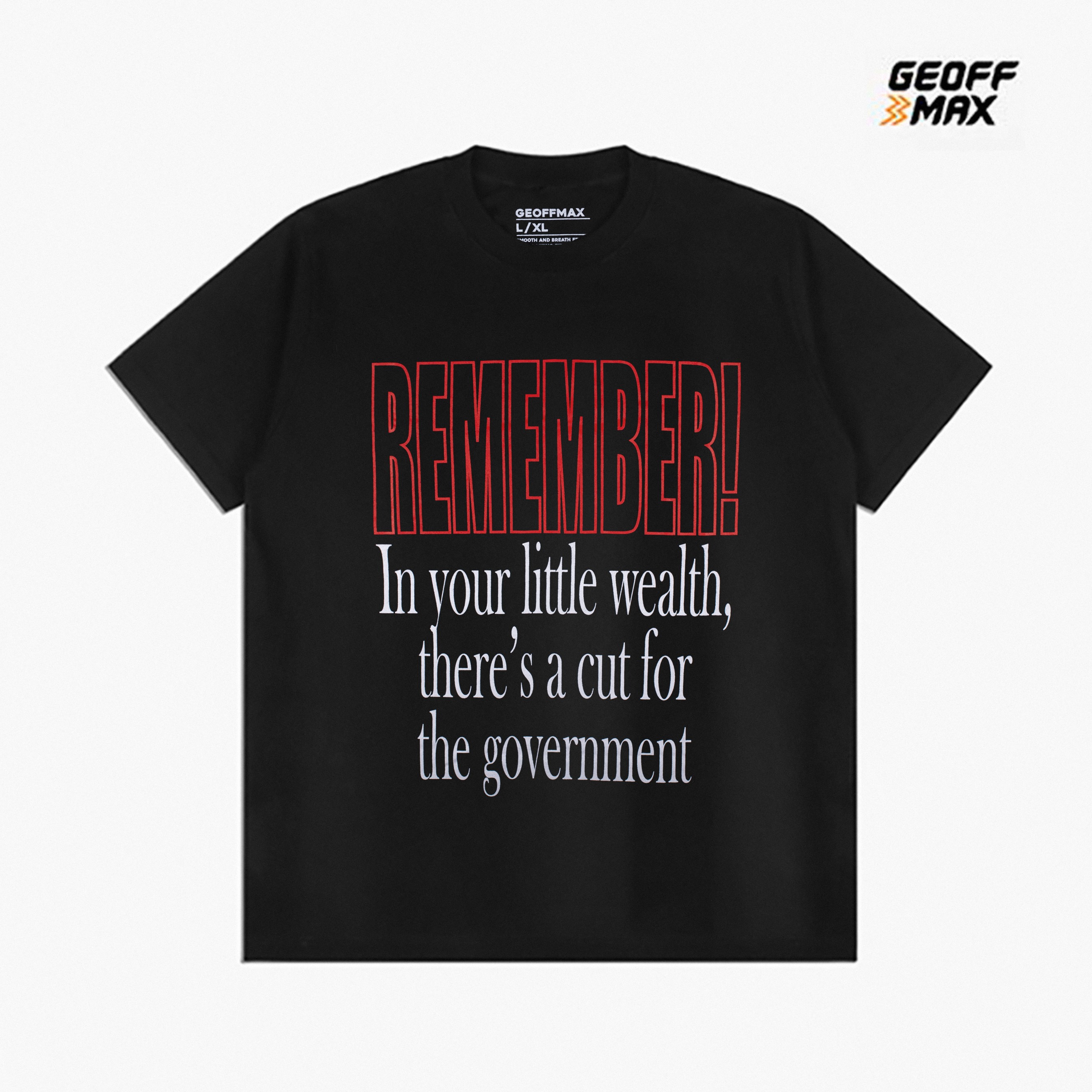 GMX Based In Vain SS Compact™ Black Regular Fit Tee