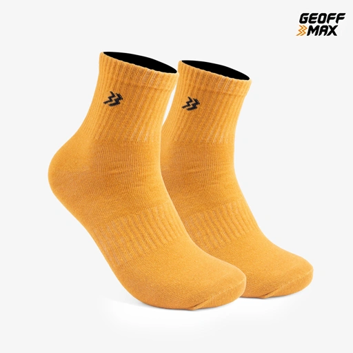 Image of GMX Cisto Mustard Gold Half Crew Socks