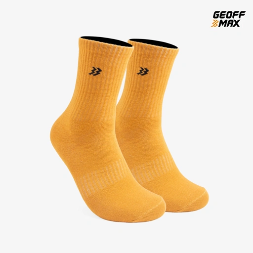 Image of GMX Cisto Mustard Gold Crew Socks 