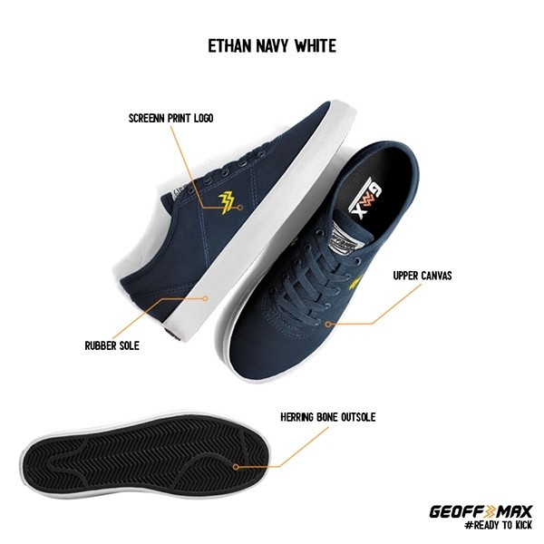 Ethan Navy White